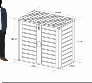 Gardiun NT1170 Soften II Arcón resina 140x82x123 cm (1.170 L)