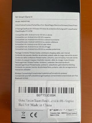 Xiaomi Mi Smart Band 4 Negra