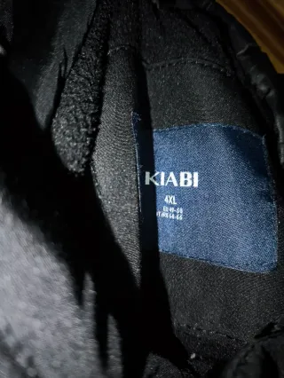 Abrigo Negro Hombre 4XL