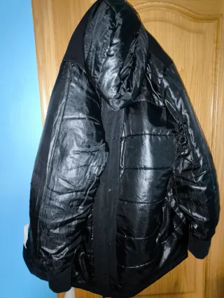 Abrigo Negro Hombre 4XL