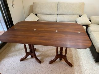 Mesa consola salón en formato libro madera