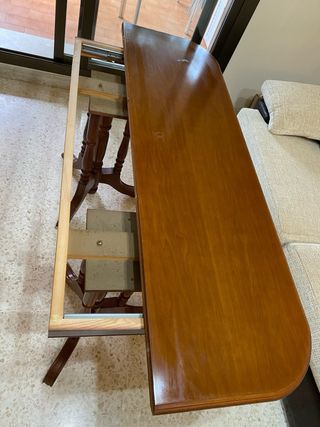 Mesa consola salón en formato libro madera