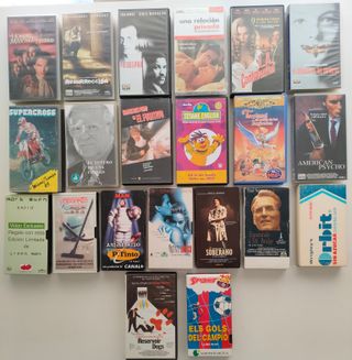 Lote películas VHS muchas de carátula caja grande
