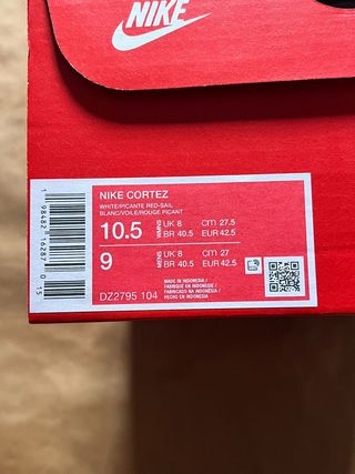 Nike Cortez Rojas y Blancas Zapatillas