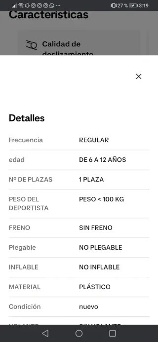 Tabla de Snow para Niños