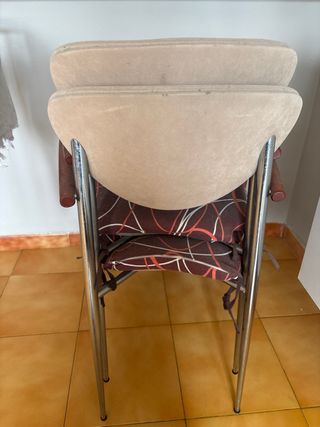 Juego de 2 sillas tapizadas