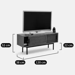Mueble TV La Redoute Madera y Ratán