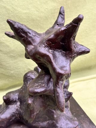 Escultura abstracta bronce Schabelsky 1995 27cm