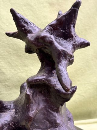 Escultura abstracta bronce Schabelsky 1995 27cm