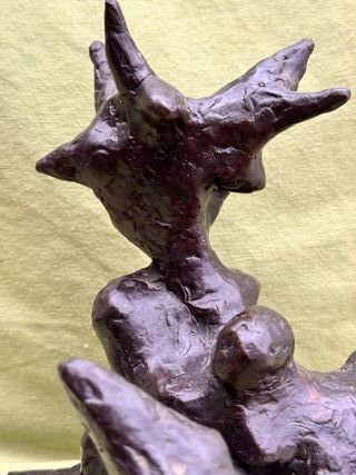 Escultura abstracta bronce Schabelsky 1995 27cm
