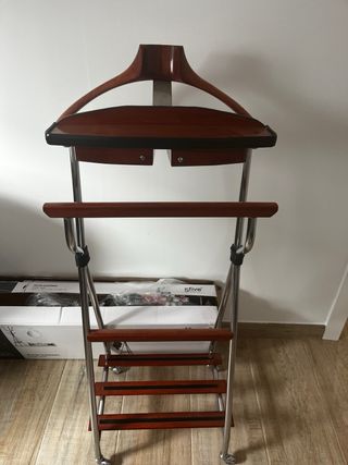 Perchero de pie madera y metal