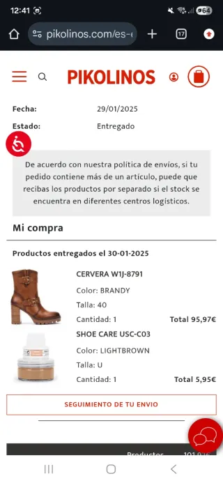 Botines Pikolinos Cervera Brandy Marrones con Hebi