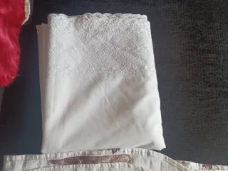 Lote 10 euros. sábanas 90. colchas . manta niño de