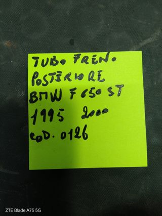 Tubo Freno Posteriore BMW F 650 ST