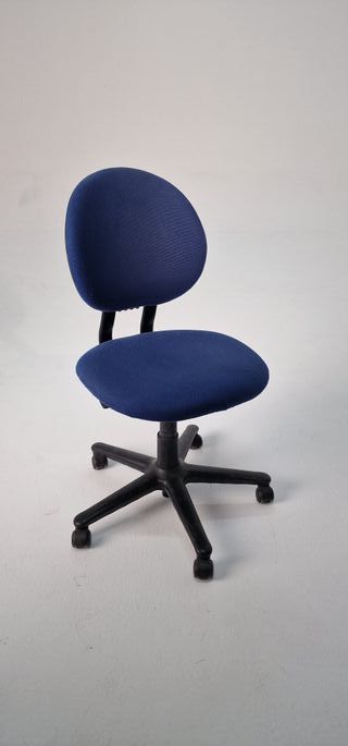 2 Sedie Azzurre da Ufficio Anni '90