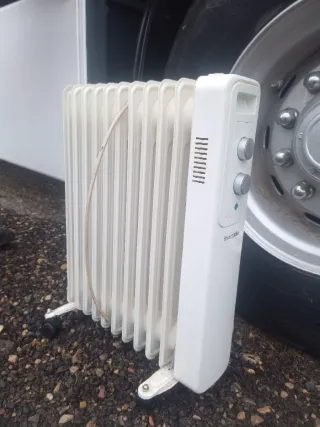 Radiador de aceite blanco