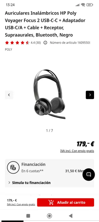 Vendo o cambio Voyager Focus 2 Poly leer