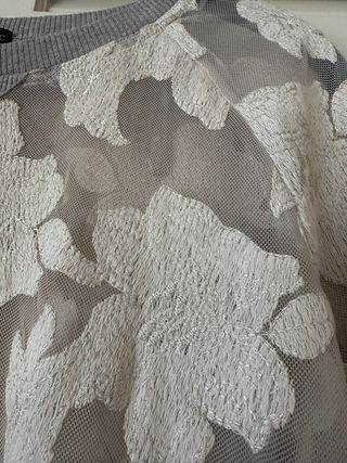 Sudadera Zara encaje bordada