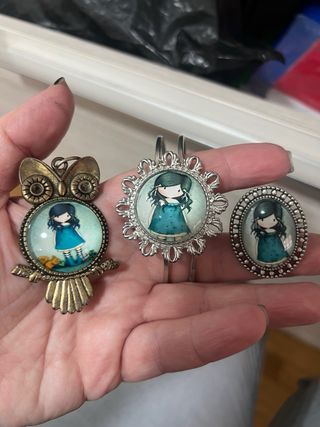 Conjunto pulsera plata y multicolor hecho a mano