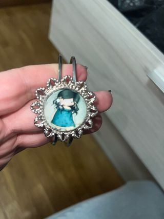 Conjunto pulsera plata y multicolor hecho a mano