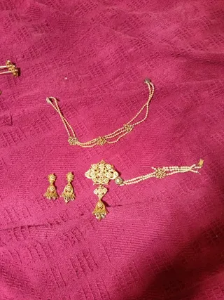 Conjunto Joyas Fallera la mantilla , zapatos