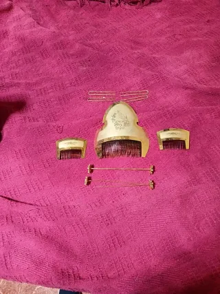 Conjunto Joyas Fallera la mantilla , zapatos