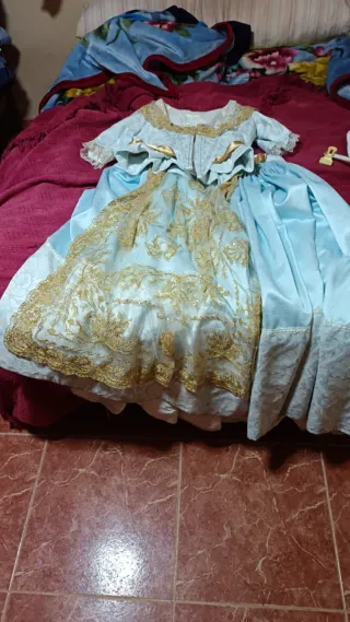 Conjunto Joyas Fallera la mantilla , zapatos