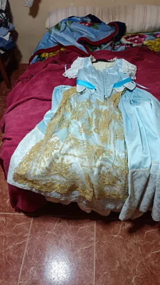 Conjunto Joyas Fallera la mantilla , zapatos