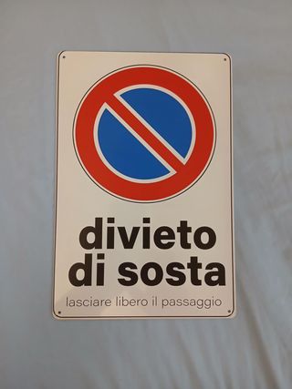 Targa Divieto di Sosta Metallo