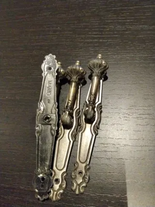 7 Tiradores de latón estilo vintage