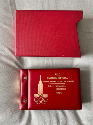 Álbum Sellos FDC Moscú 1980 Oficial