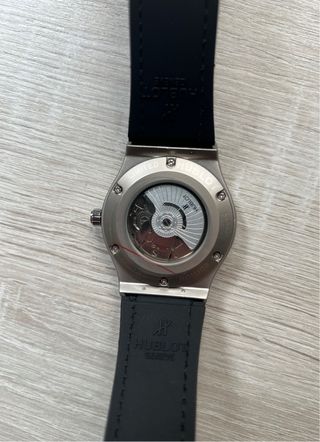 Hublot Automático Plata y Negro