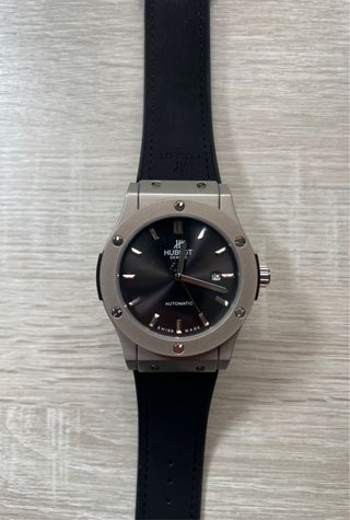 Hublot Automático Plata y Negro