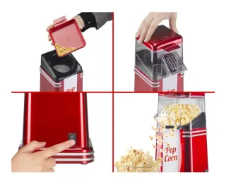 Máquina de palomitas Beper roja