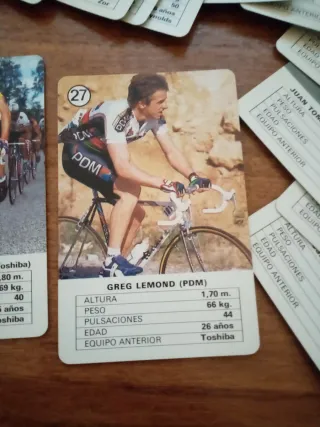 Baraja Cartas Ciclismo Ases 1988 Fournier