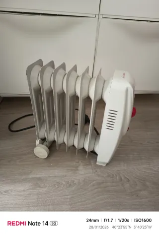 Radiador de aceite blanco