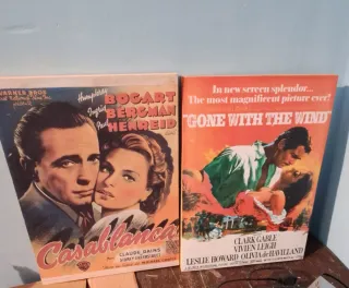 2 Quadri Cinema: Casablanca e Via col Vento