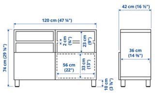 Cómoda Almacenaje Besta IKEA