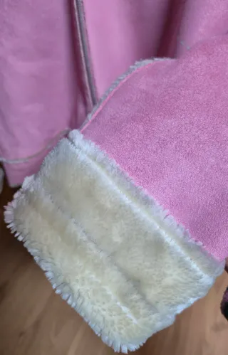 Chaqueta Roxy rosa y beige