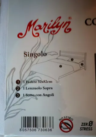 Completo Lenzuola Singolo Marilyn Microfibra