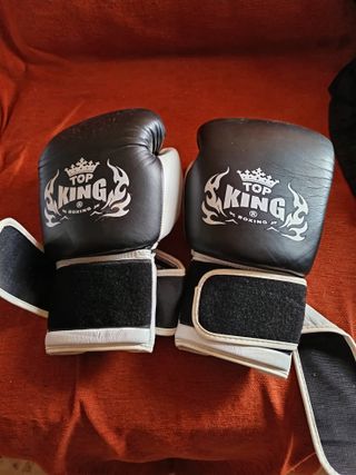 Guantes Boxeo Top King Doble Velcro 14oz