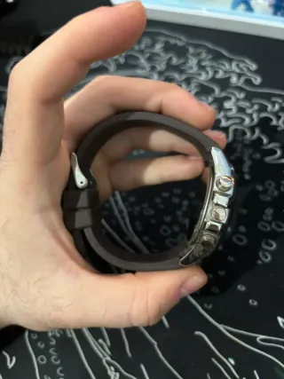 Reloj Eve Mon Crois KL2392 Plata y Marrón