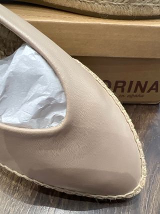 Alpargatas destalonadas CORINA beige talla 40