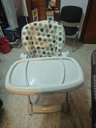 Trona para bebé con cojín estampado