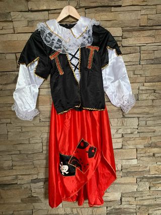 Costume da corsaro bambina 6-8 anni