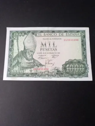 Billete 1000 Pesetas Banco de España 1965
