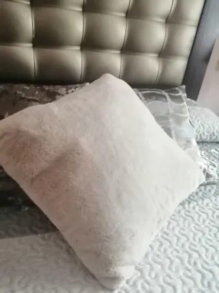 Funda Cojín Zara Home Beige/Gris