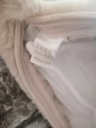 Funda Cojín Zara Home Beige/Gris