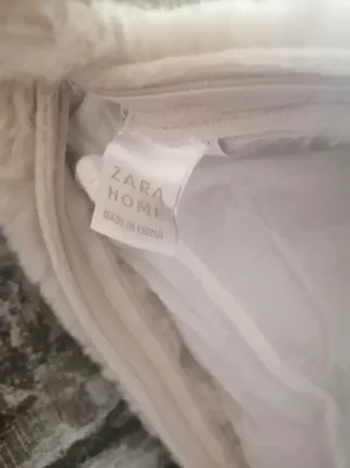 Funda Cojín Zara Home Beige/Gris