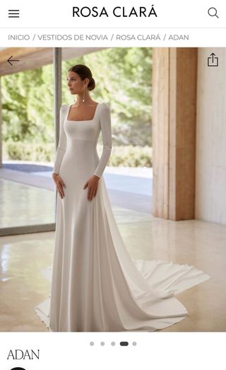 Vestido de Novia Rosa Clara 2025 modelo Adan